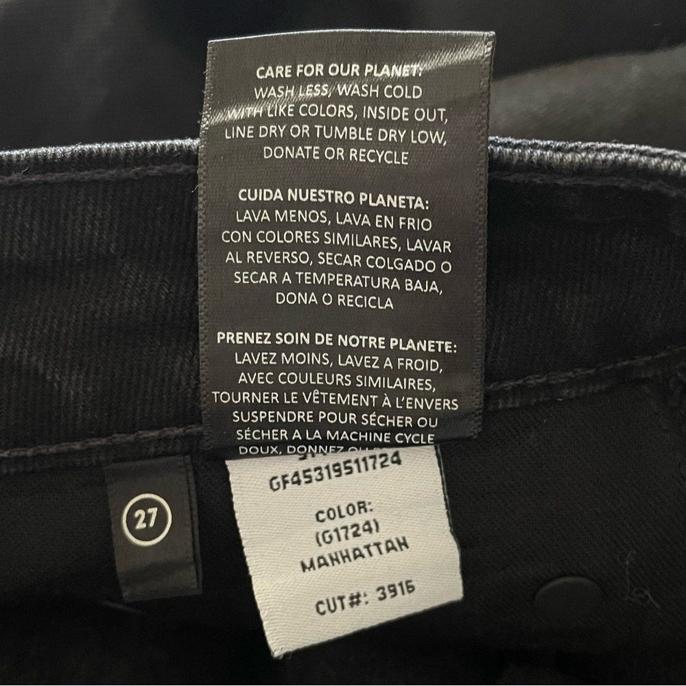 NWOT GRLFRND Hailey Low Rise Slim Boot Jeans Pants Womens 27 in Manhattan Coated - Picture 16 of 16